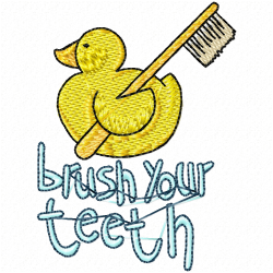 Bathtime Embroidery Design 7